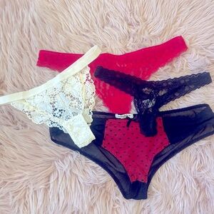 Panty bundle 🌹 sheer & lace 🌹used sizeS